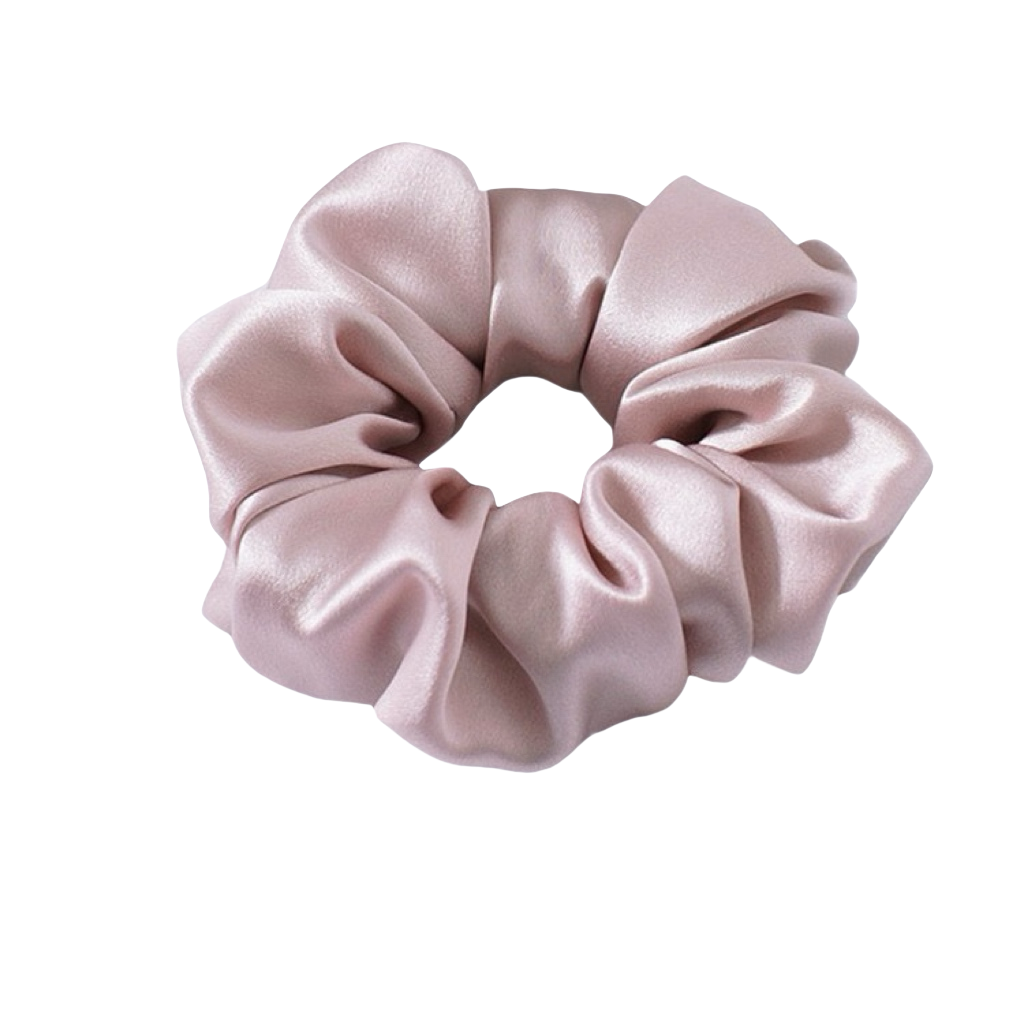 Dark Pink Classic Silk Scrunchie
