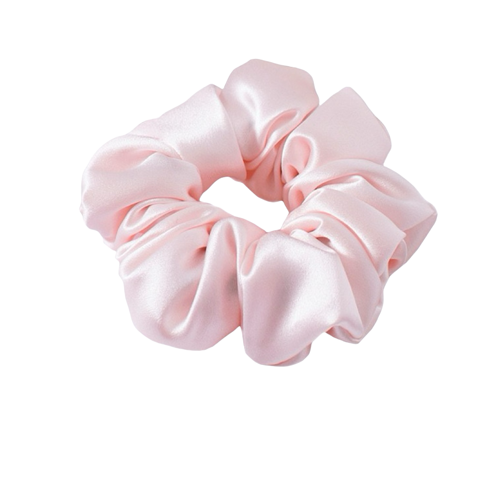 Light Pink Classic Silk Scrunchie
